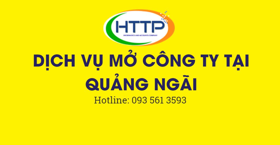 Dịch vụ mở công ty trọn gói tại Quảng Ngãi