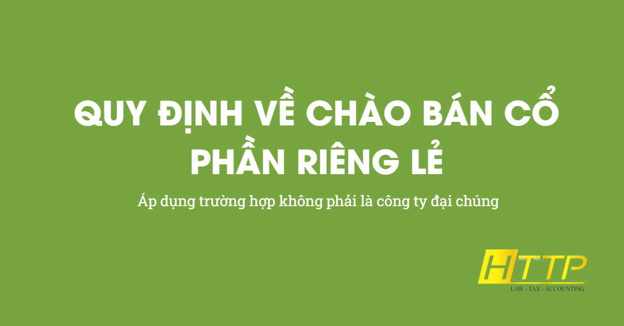 Chào bán cổ phần riêng lẻ theo Luật Doanh Nghiệp 2020